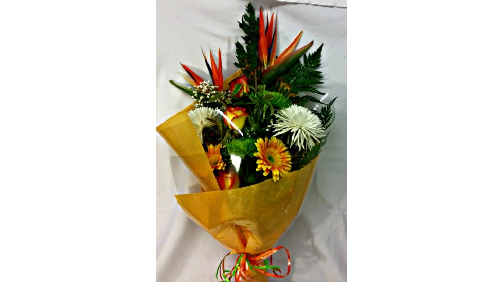 Bouquet avec oiseaux du paradis AE 027